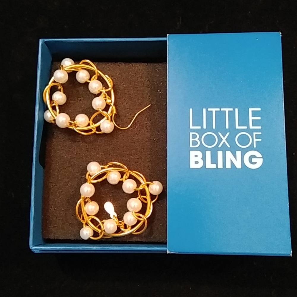 Pearl Hoop Earrings